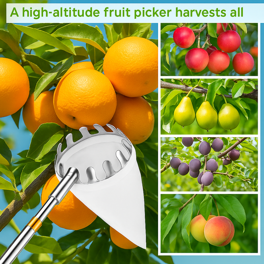 🔥 Last Day Sale - 50% Off🔥 1 Set Fruit Picker Fruit Picking Tool With Storage Bag