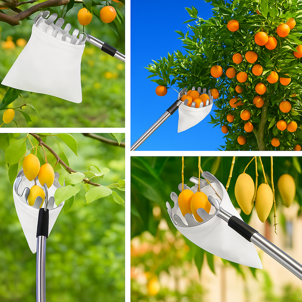 🔥 Last Day Sale - 50% Off🔥 1 Set Fruit Picker Fruit Picking Tool With Storage Bag