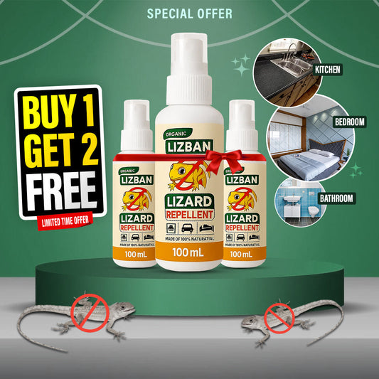 🔥 BUY 1 GET 2 FREE 🔥 Lizard Repellent Spray - Safe, Effective Lizard Protection