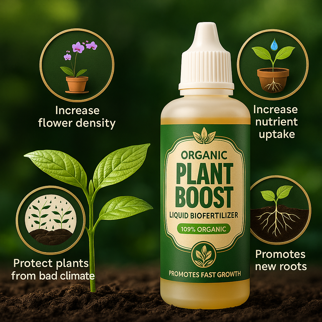 🔥 BUY 1 GET 3 FREE 🔥 Plant Boost Liquid Biofertilizer for All Crops,Organic