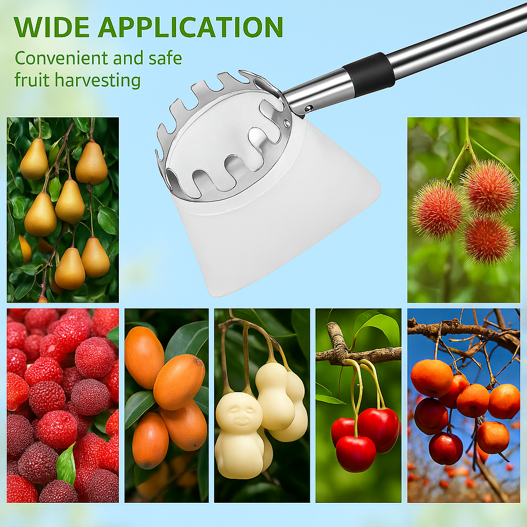 🔥 Last Day Sale - 50% Off🔥 1 Set Fruit Picker Fruit Picking Tool With Storage Bag