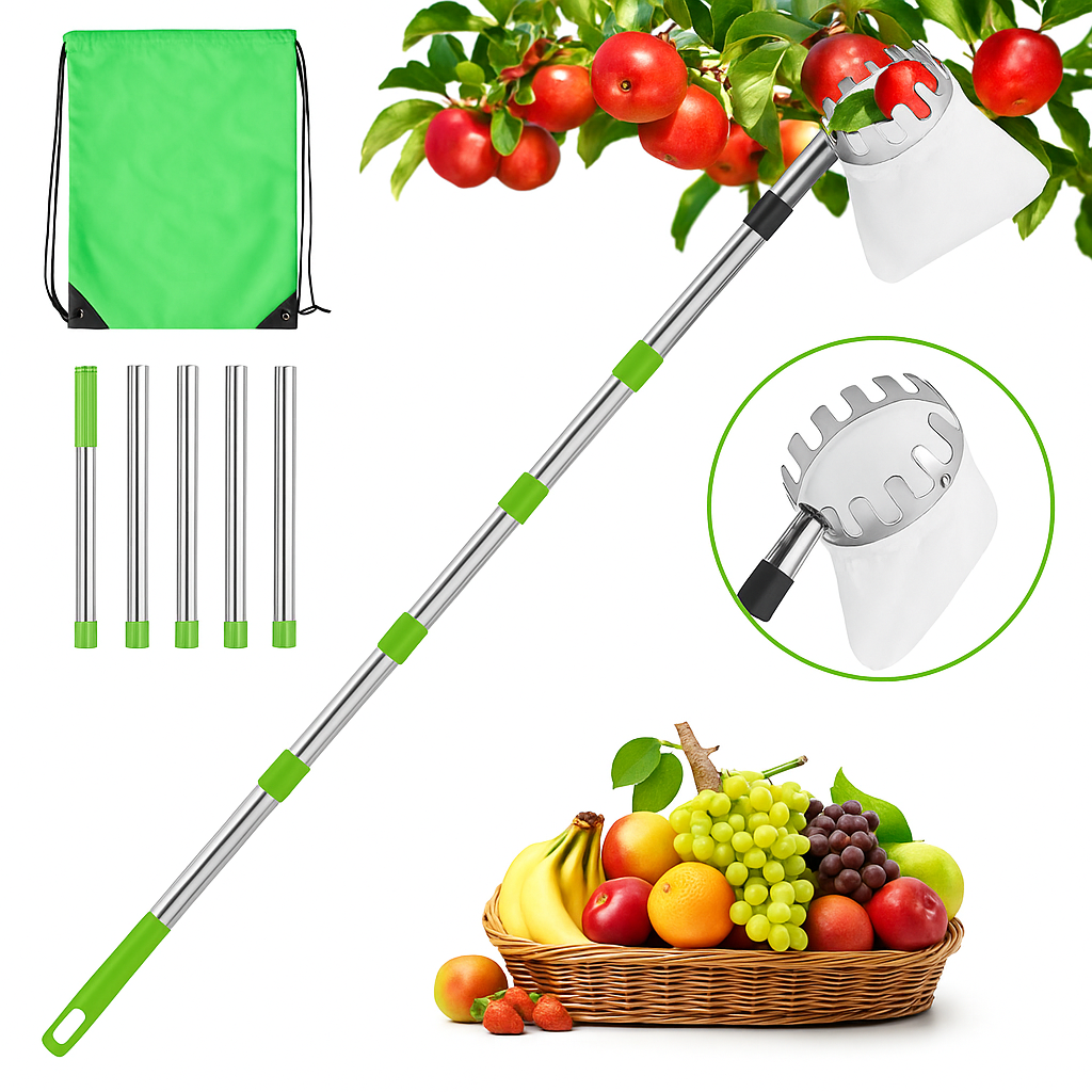 🔥 Last Day Sale - 50% Off🔥 1 Set Fruit Picker Fruit Picking Tool With Storage Bag