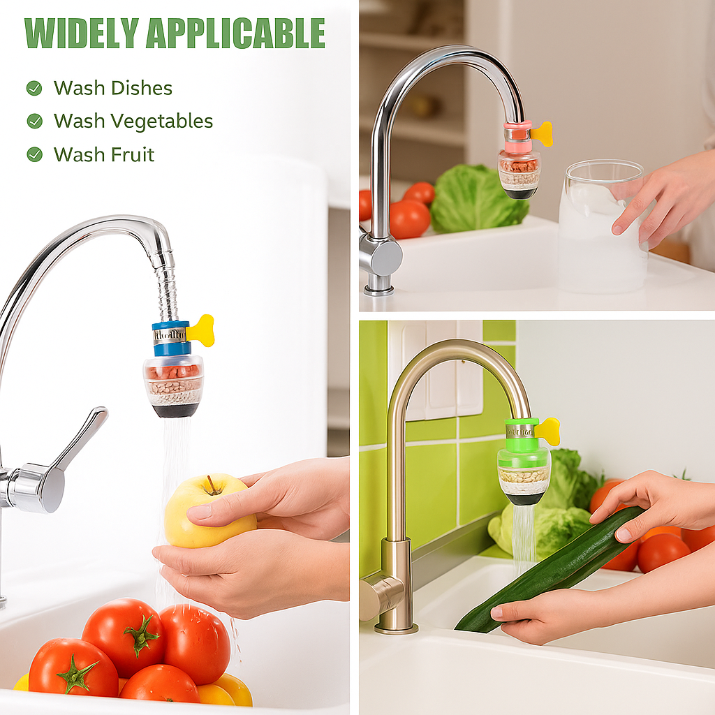 🔥 Buy 1 Get 1 FREE 🔥 Home Kitchen Faucet Tap Water Clean Purifier Filter
