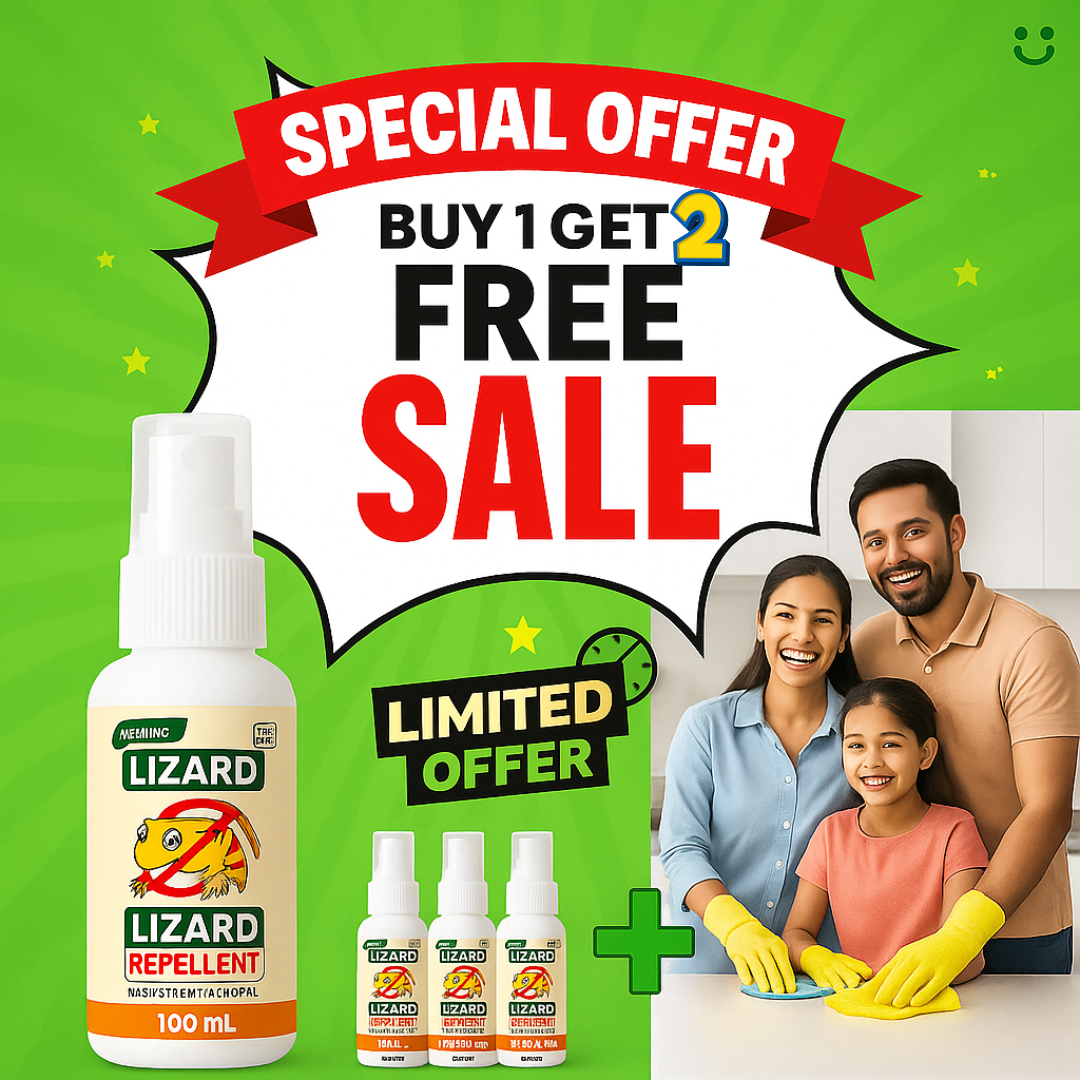 🔥 BUY 1 GET 2 FREE 🔥 Lizard Repellent Spray - Safe, Effective Lizard Protection
