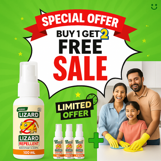🔥 BUY 1 GET 2 FREE 🔥 Lizard Repellent Spray - Safe, Effective Lizard Protection